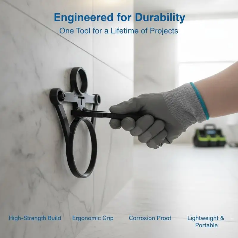 Toilet Installation Positioning Template High Accuracy Pipe Layout Marker Long Lasting Bathroom Renovation Tool for DIY Enthusi