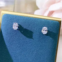 CAOSHI Simple Shiny Oval-shaped CZ Earrings for Female Graceful Lady Versatile Accessories Classical Elegance Women's Jewelry - Image 5