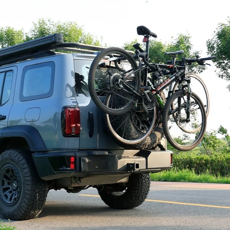 Suitable for Tanks 300/400/500/H9/Liema/Pajero/FJ Original Wheels Car Mounted Spare Tire Bicycle Rack Durable Bicycle Rear Racks