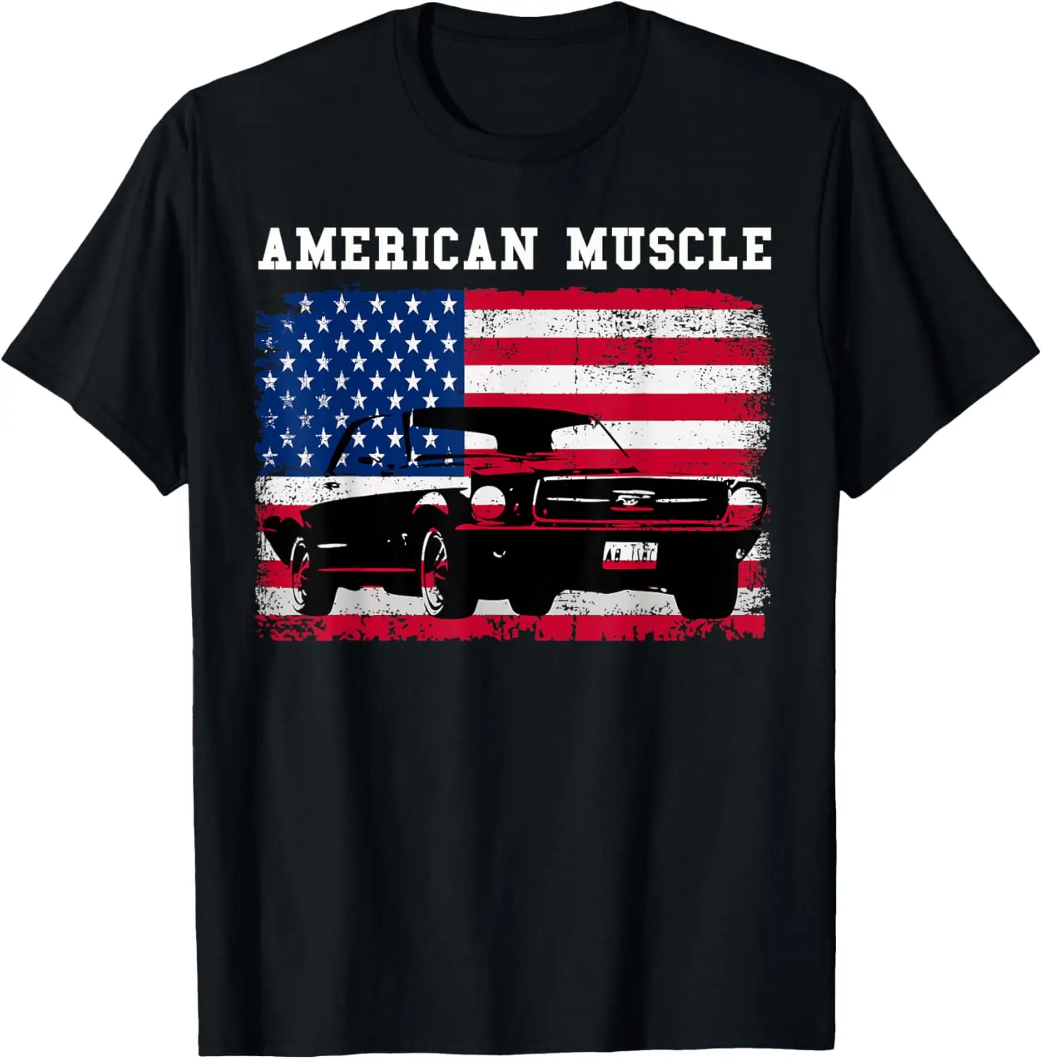 

Большой. Классика. Американский. Футболка Muscle Car с флагом США «Мой любимый автомобиль»