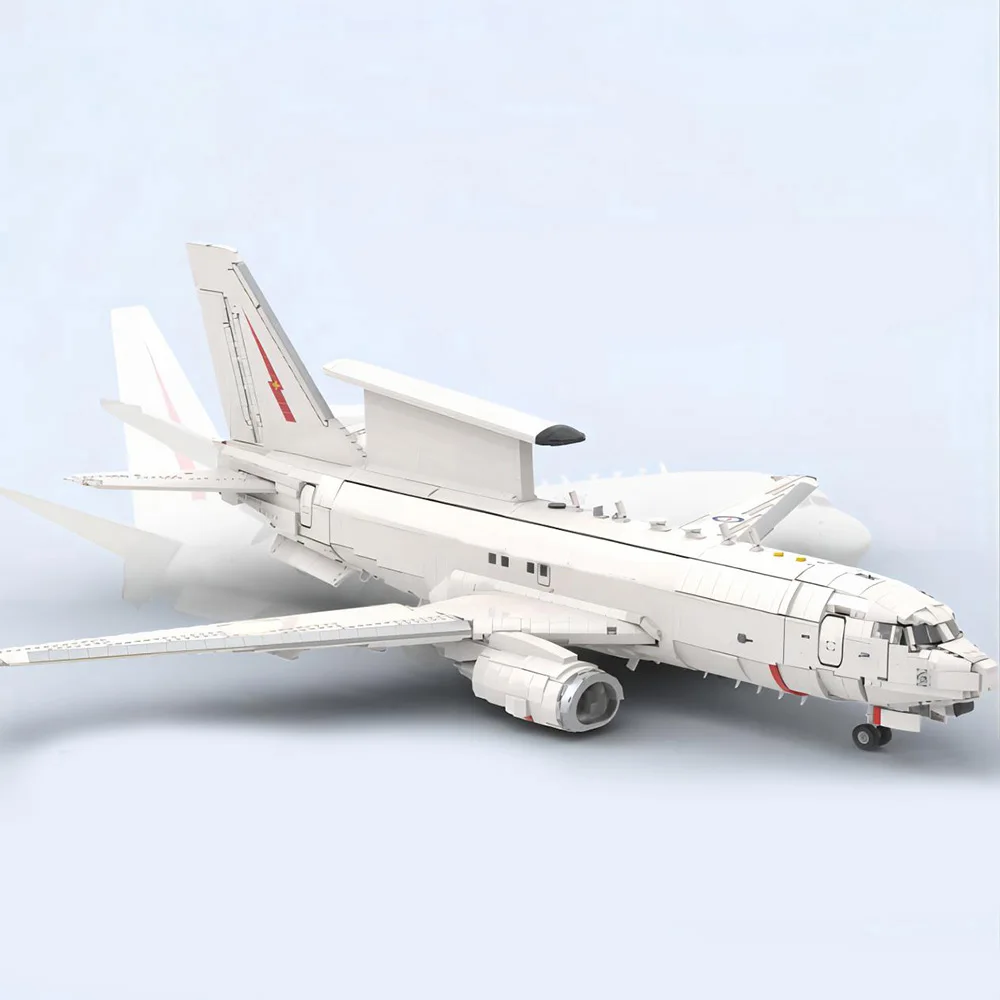 6369 Stuks Bouwstenen Moc Boeing E-7 Wedgetail Passagier Vliegtuig Bakstenen Spaceshuttle Model Diy Speelgoed Kids Kerstcadeaus