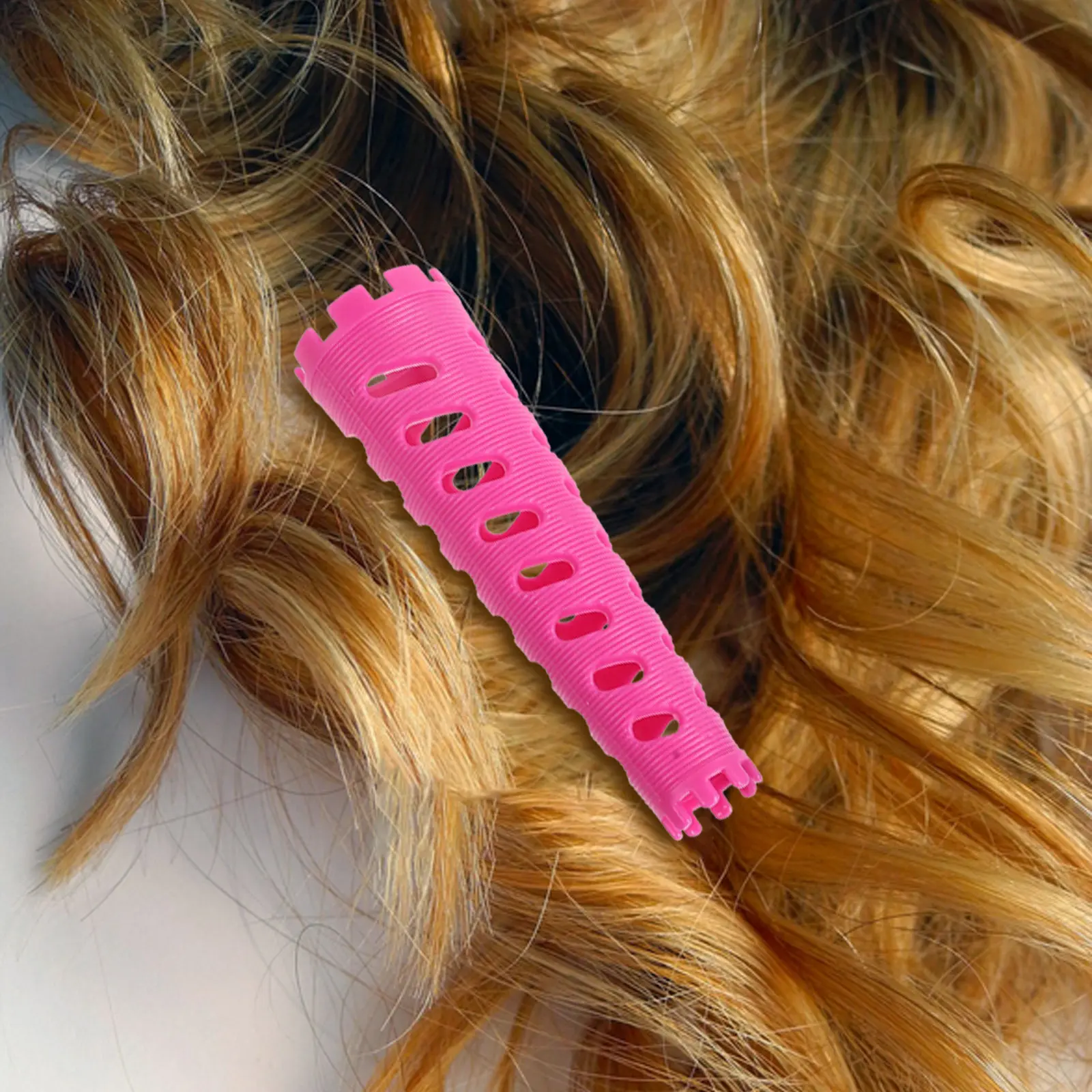 

48Pcs Plastic Cold Perm Rods Trumpet Arc Design Spiral Perming Rods for Heatless Waves Salon Quality Hair Curling Supplies