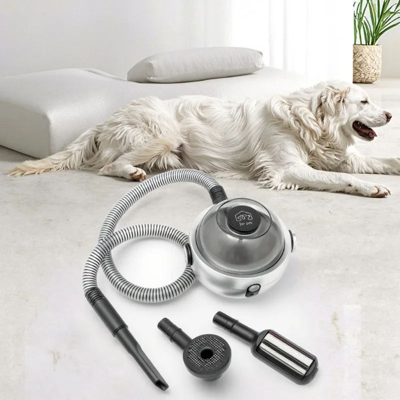 

Portable Automatic Multipurpose Pet Grooming Kit Low-Noise Cordless Pet Vacuum Cleaner Hair Remover Clippers for Beds Sofas Cars