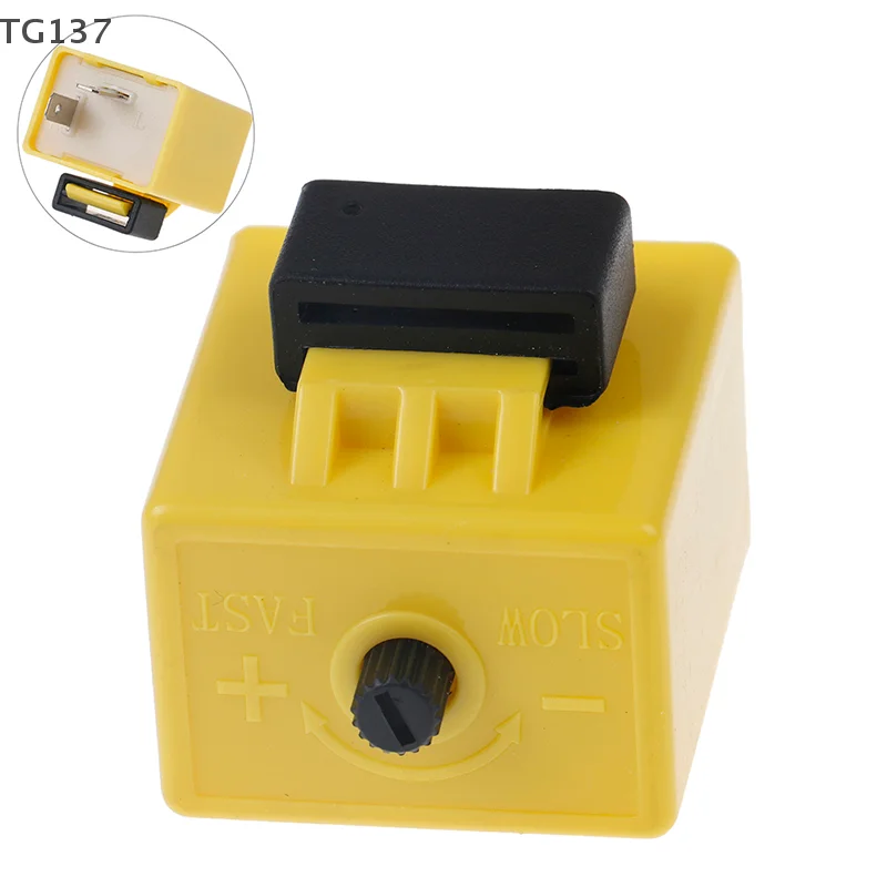 1Pcs Adjustable LED Flasher Relay 12V 2 Pin Frequency LED Flasher Relay Turn Signal Blinker Indicator