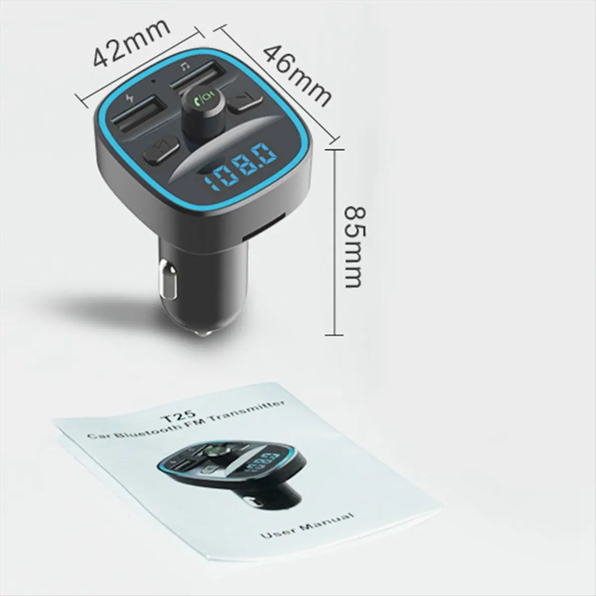 

A23G Аудиоплеер MP3 с Bluetooth 5.3, поддержкой USB-накопителей, функцией Handsfree, аудиоприемником Type-C PD, автомобильный MP3-плеер, стереофонический музыкальный плеер с двумя USB-портами