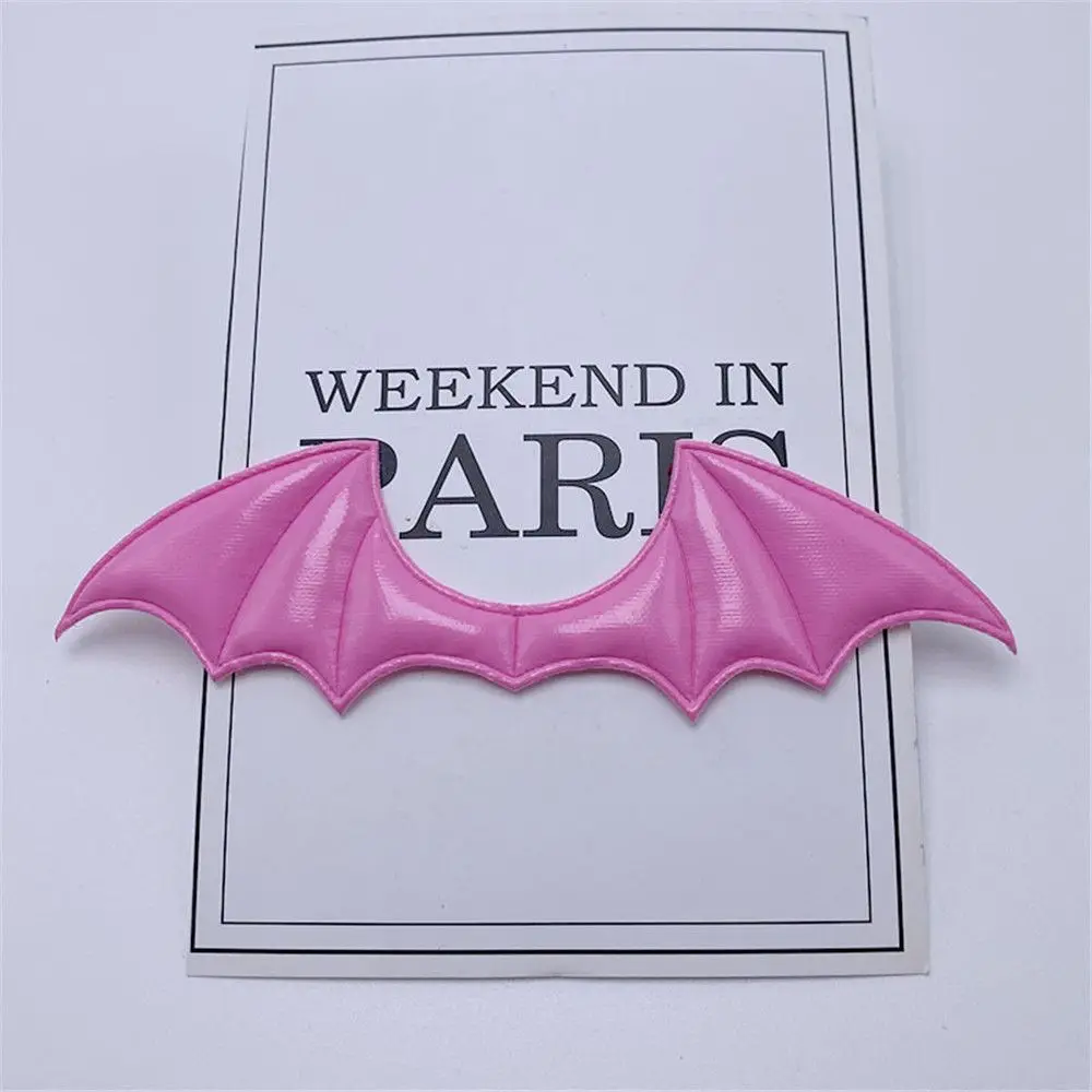 15Pcs 14.5*4CM Fabric Halloween Costume Padded Demon Bat Wings Patch Leather