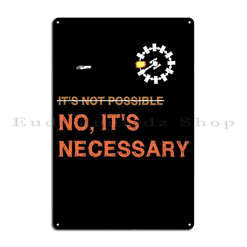 Interstellar Docking It S Necessary Metal Plaque Kitchen Kitchen Cinema Party Printing Tin Sign Poster