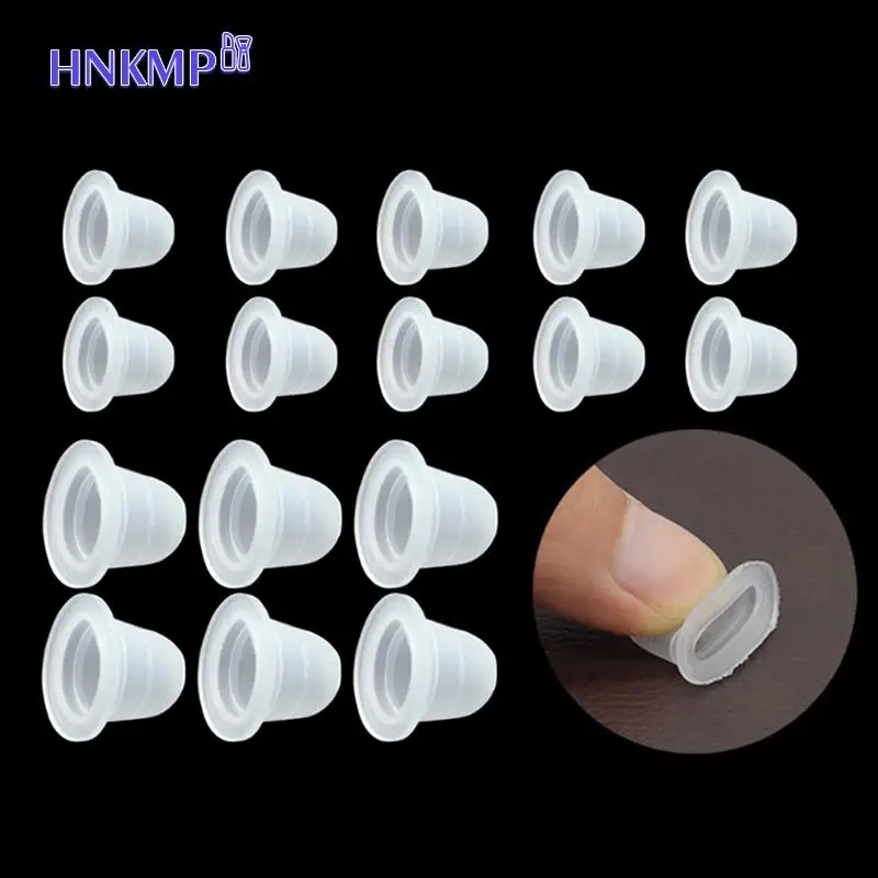 100PCS Plastic Disposable Microblading Tattoo Ink Cups S/L for Permanent Makeup Tattoo Supply Soft Tattoo Accessories