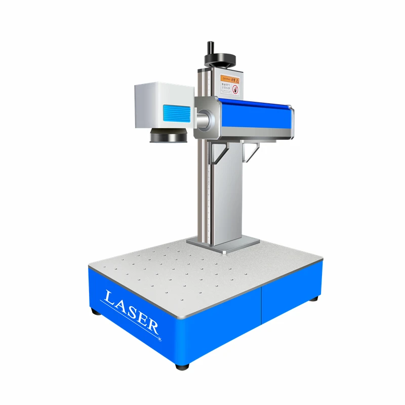 Desktop Optical Fiber Optic Laser Marking MAX Raycus JPT 20W 30W 50W 100W Metal Engraving Milling Machine Support Rotation Axis