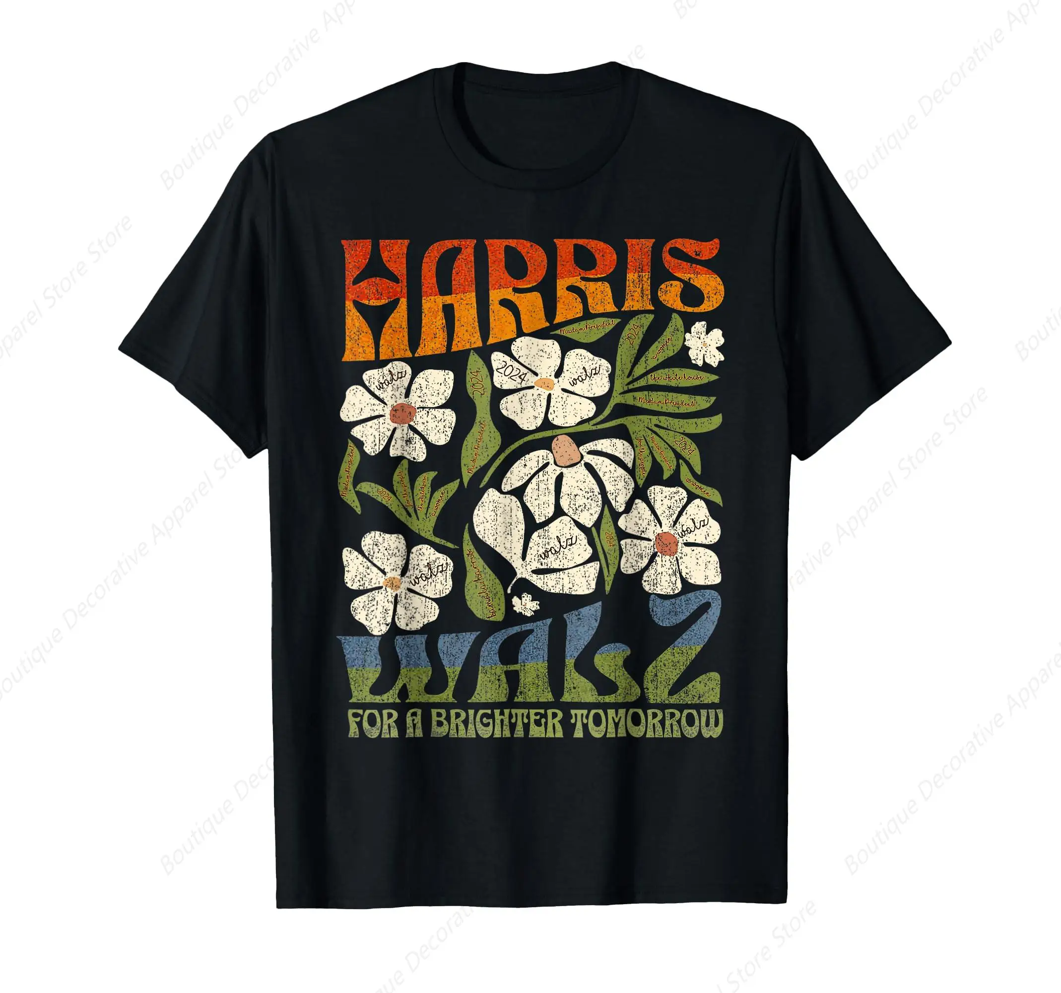 Harris Waltz 2024 For A Brighter Tomorrow Boho Aesthetic T-Shirt