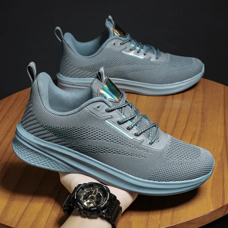 Large Size 47 Lght Mens Casual Shoes Men Lace-up Sneakers Breathable Light Leisue Walking Jogging Running Tenis Masculino Adulto
