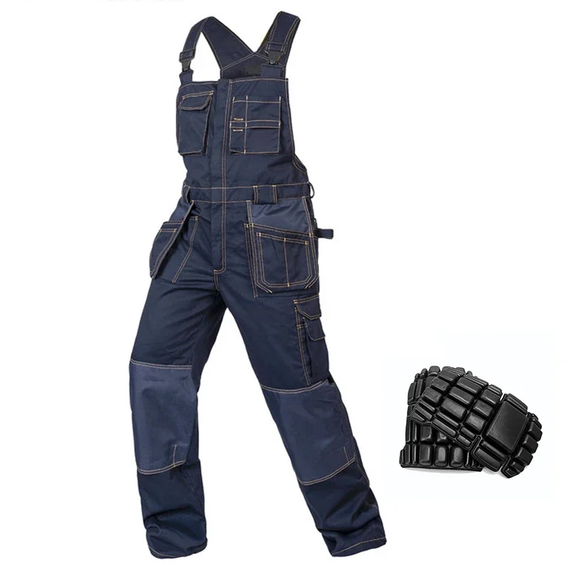 Reparador Trabalho Bib Macacão para Homens, Macacão Protetor Masculino, Strap Macacões, Calças, Uniformes de Trabalho, Frete Grátis