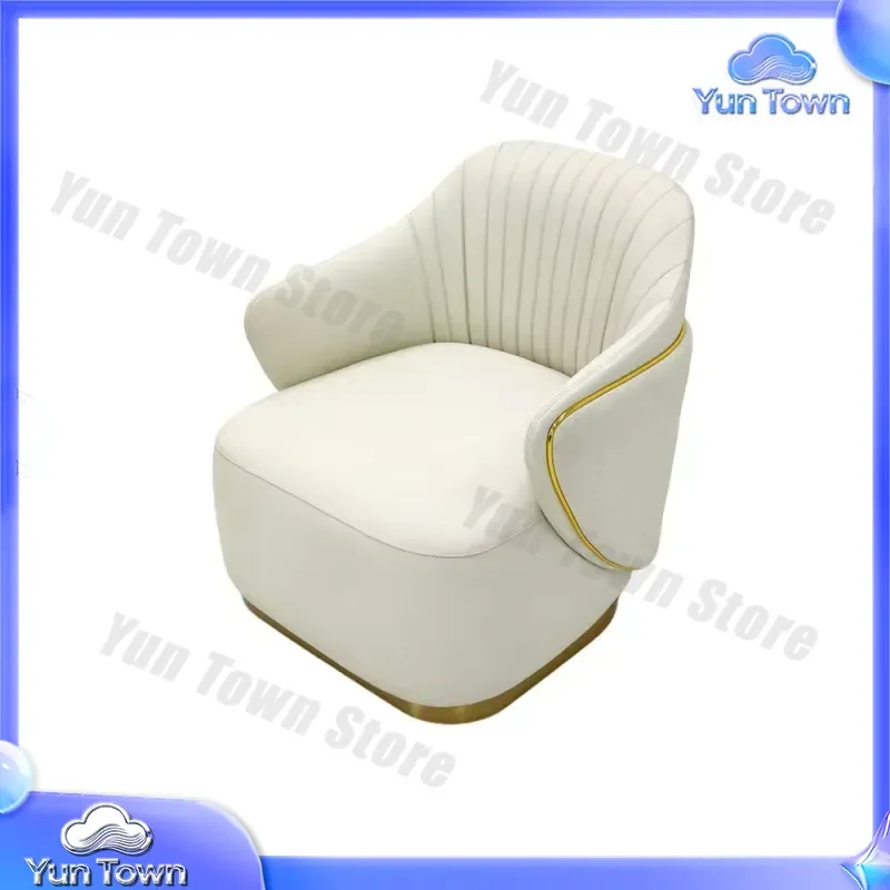 Luxury Modern Single Sofa Chair with Nordic-Style Legs for Living Rooms and Hotels Eco-Friendly High-Density Foam