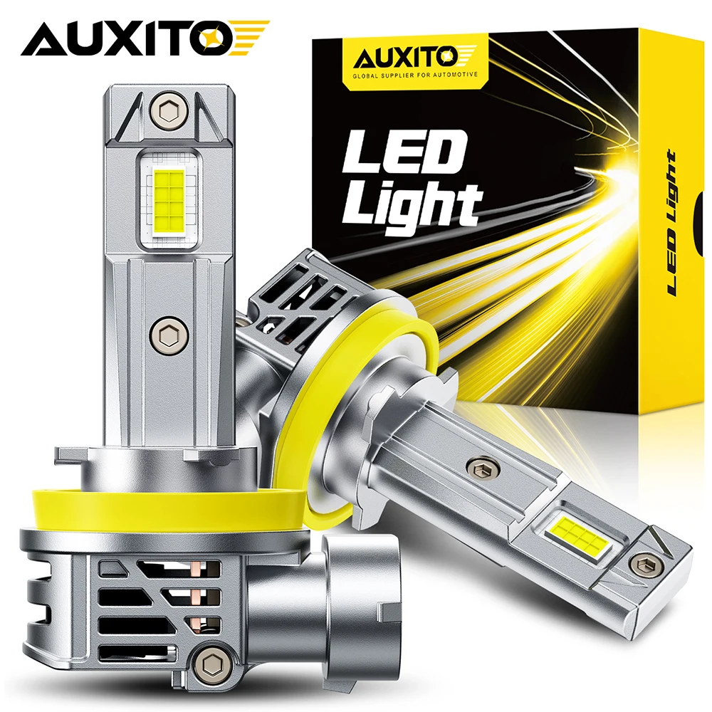 AUXITO 2Pcs 30000LM H7 H4 H11 Led Super Bright Headlight Bulb Canbus 9005 HB3 HB4 9006 H13 9007 9008 H1 LED High Low Beam 6500K