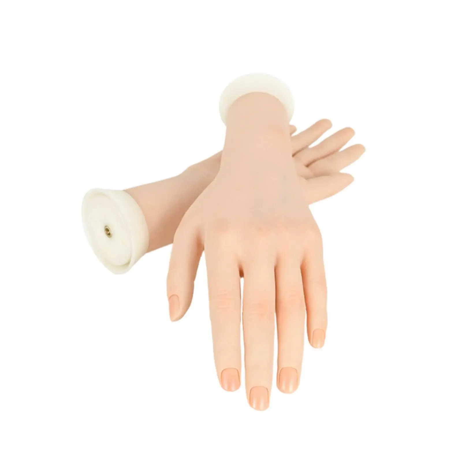Realistic Female Hand Model for Acrylic Nail Training Flexible Bendable Mannequin Display Right Left Hand for Jewelry Show