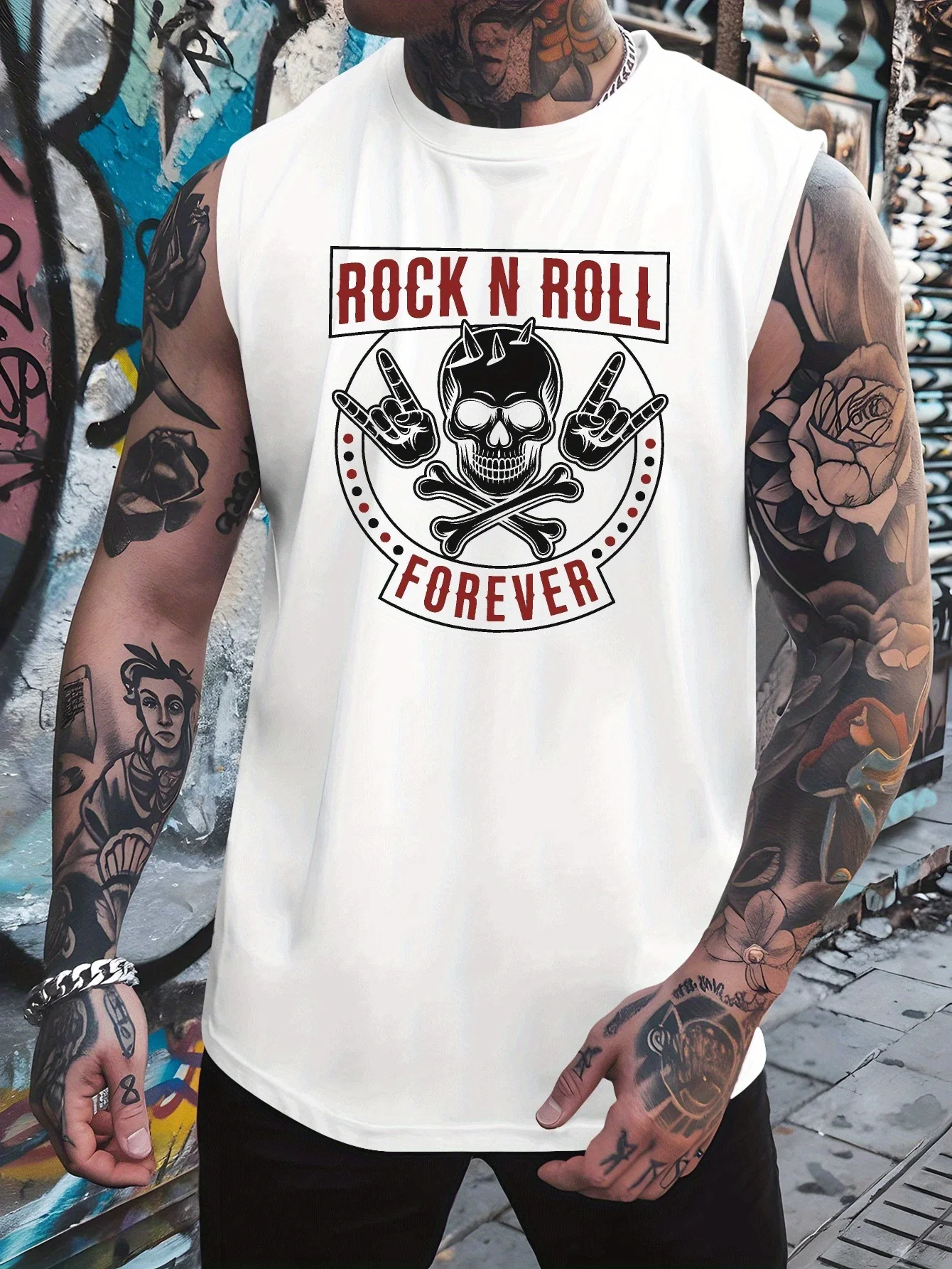 

Eternal rock music. Men's oversized sport coat for men, made of breathable and quick-drying fabric for summer.