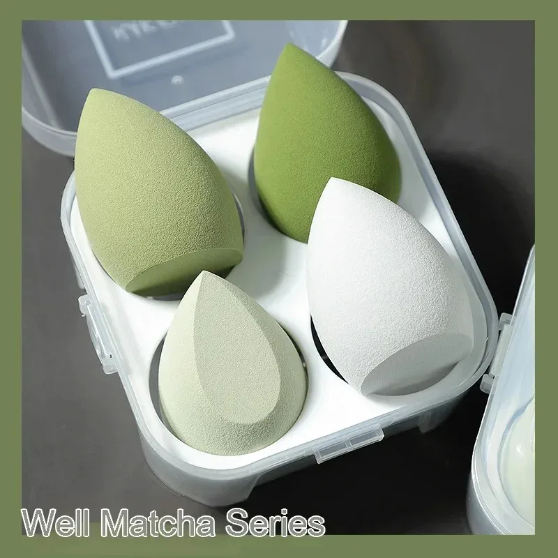 4-24Pcs Makeup Sponge Set Cosmetic Blender Beauty Puff Foundation Powder Concealer Cream Soft Sponges Women Face Make Up Tools