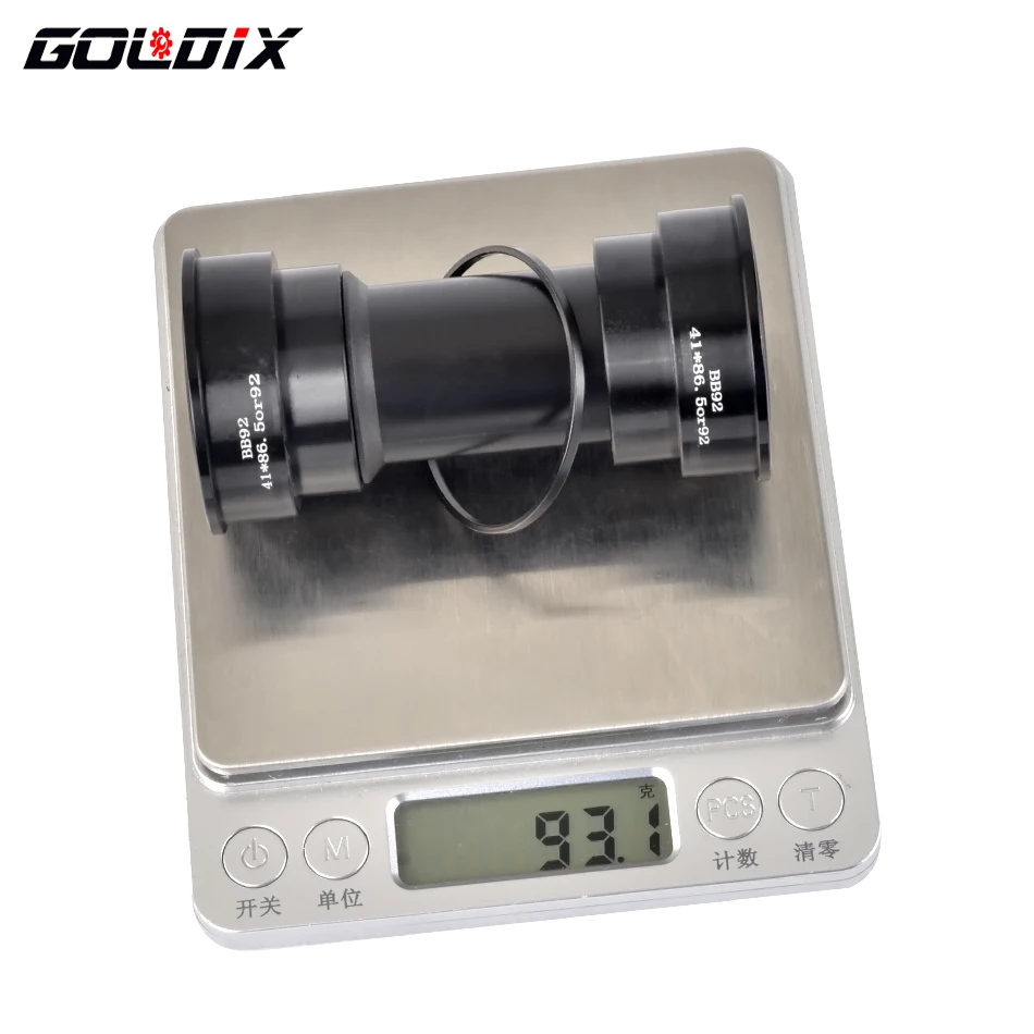 GOLDIX BB68 BB92 Bicycle Bottom Brackets Adapter 1.37/24mm Bicycle Crank MTB/Road Bike Push Bottom Brackets