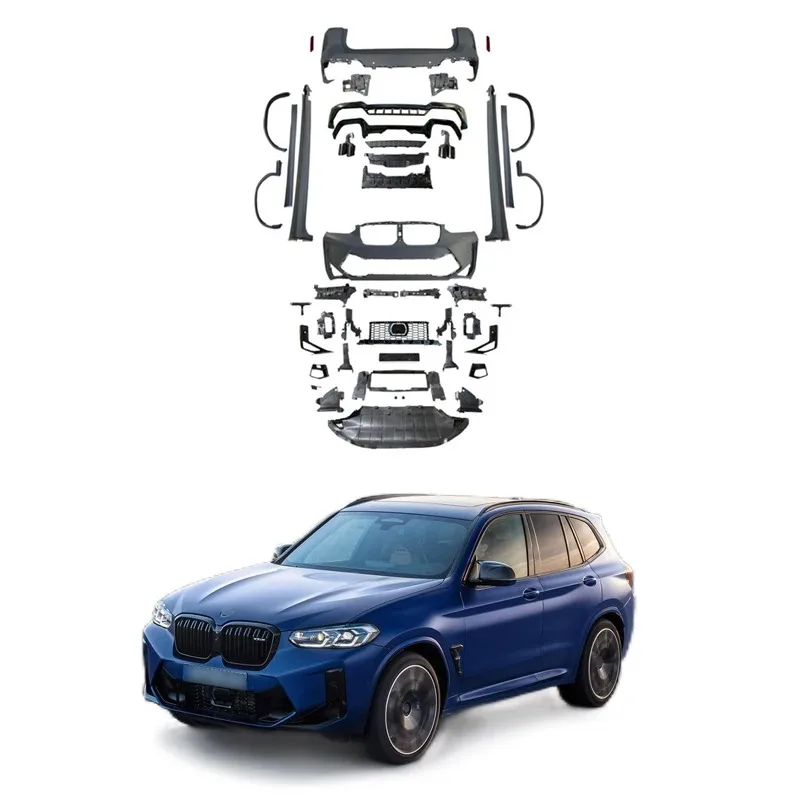 

2022 X3 G01 to X3M F97 LCI Style Complete Body Kit Conversion w/ Bumpers & Rear Diffuser Upgrade