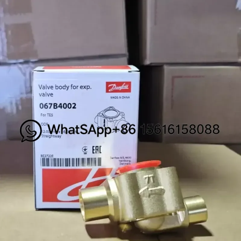 Danfoss TE5 Expansion Valve Body 067B4036 Welded Through 22x28mm Seat Assembly Refrigeration Parts Compatible with R404A