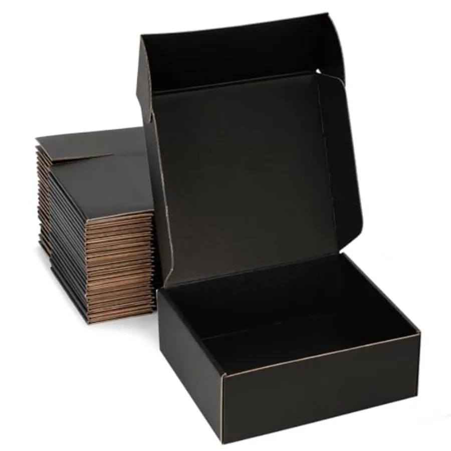 

Small Shipping Boxes 9x9x3 Inch 25 Pack - Sturdy Corrugated Cardboard Boxes for Small Business, Ecommerce, Mailing and Packagin