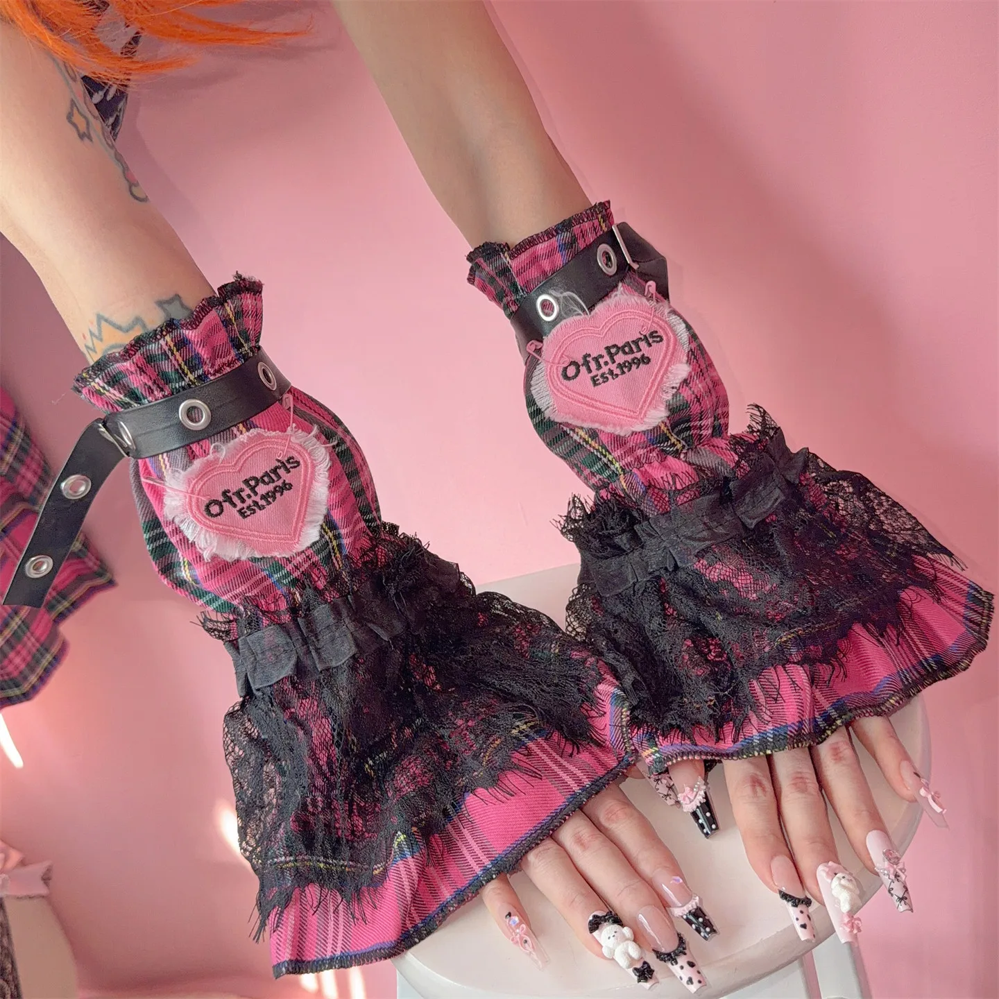 y2k-black-lace-ruffle-cuffs-women-girls-striped-heart-shaped-lolita-gloves-goth-punk-arm-warmers-long-half-arm-sleeves-gloves