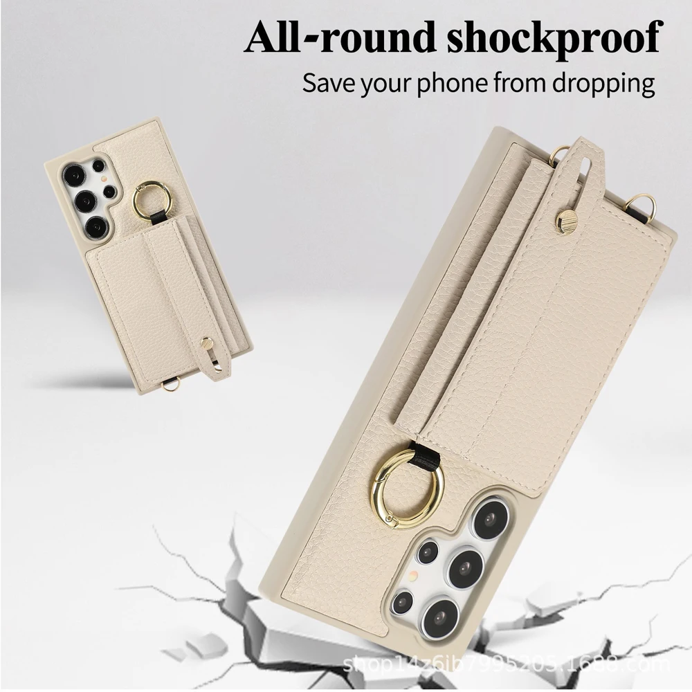 Etui na telefon Samsung Galaxy S25 Ultra S24 FE S23 S22 Plus ze smyczą i paskiem na nadgarstek do Samsung Galaxy S25 Ultra S24 FE S23 S22 Plus — zdjęcie produktu 2