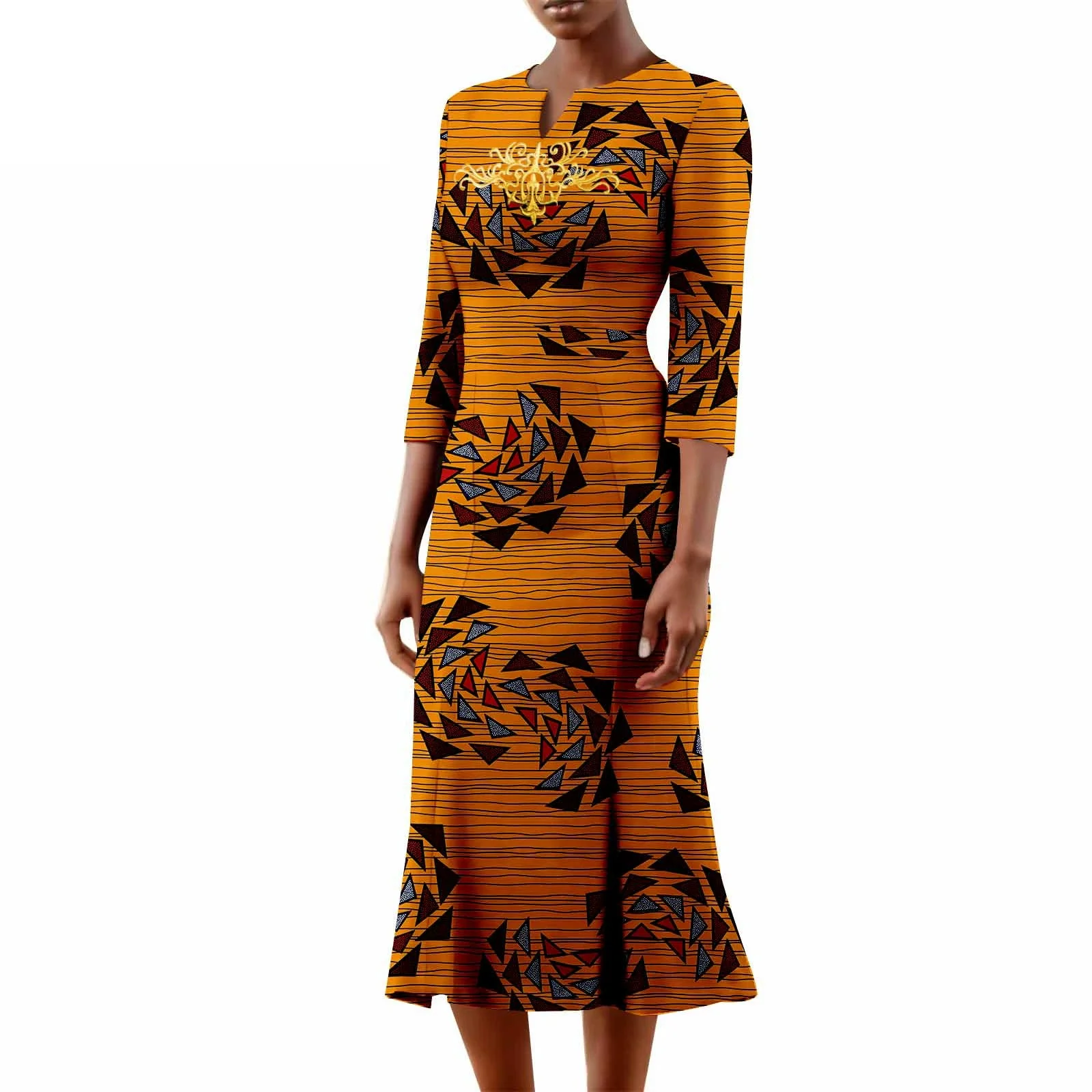 فساتين رسمية أنيقة وأنيقة للنساء الأفريقيات. بلوزات أنقرة التقليدية المتطورة للنساء. مناسبة لحفلات الزفاف