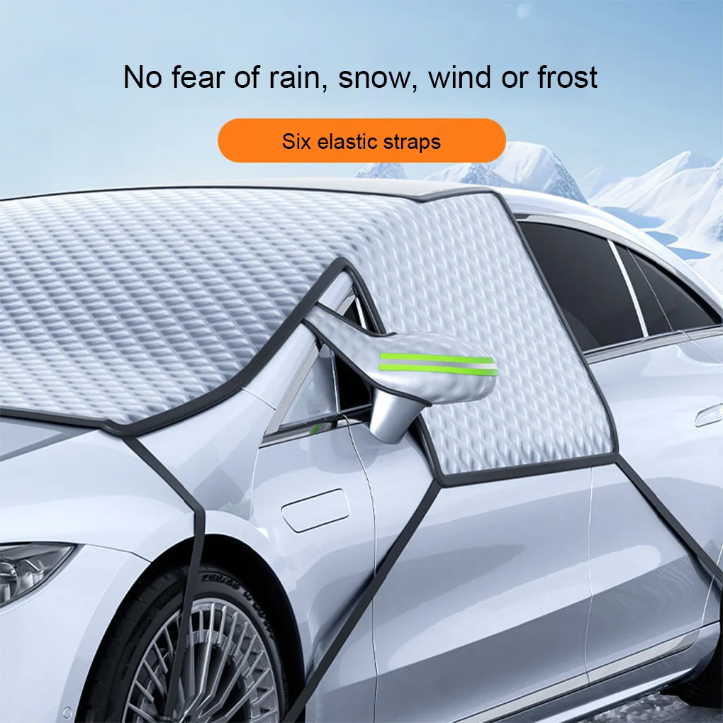 

Winter Ready Car Windshield Snow Guard For Sedans And SUVs Easy Installation Rearview Mirrors And Front Door Handles