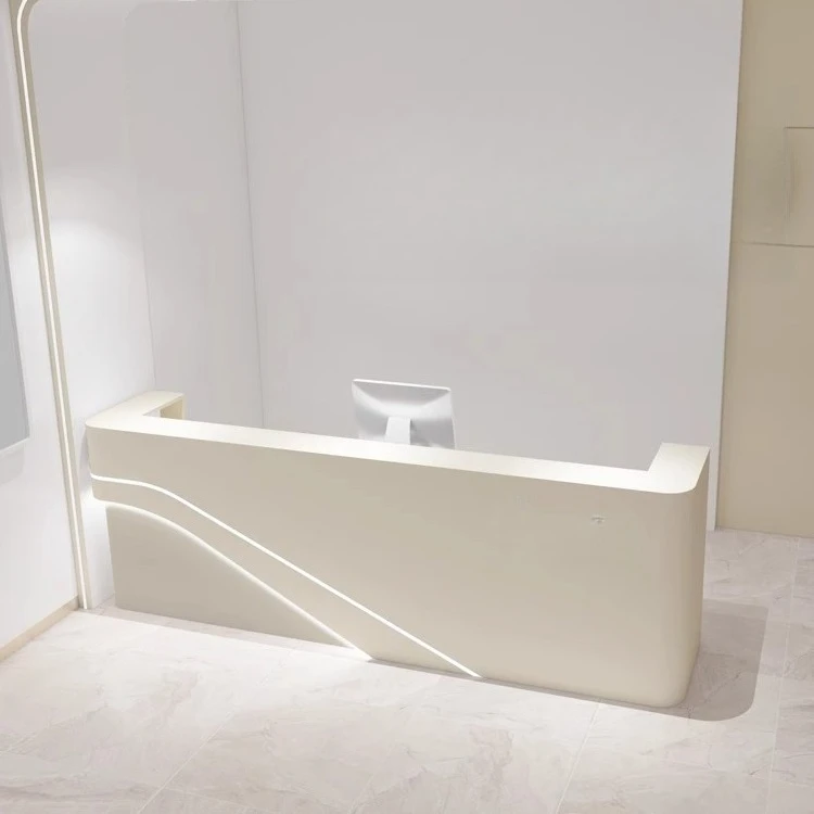 Reception Counter Clothing Store Semicircular Arc Cashier Commercial Bar