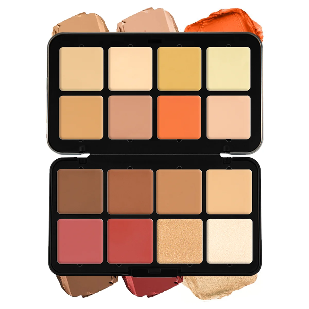 16-color iron box concealer, contouring blush, nude matte concealer blush makeup palette