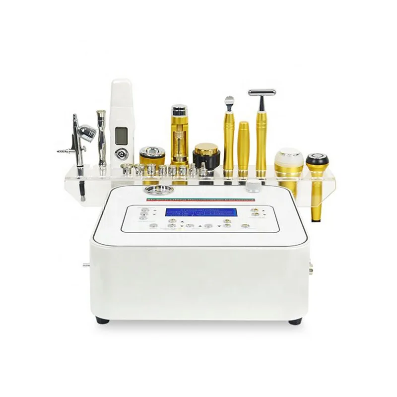 10 in 1 Electroporation Mesotherapy 미세 박피술 마이크로 전류 다이아몬드 Microcurren 기계