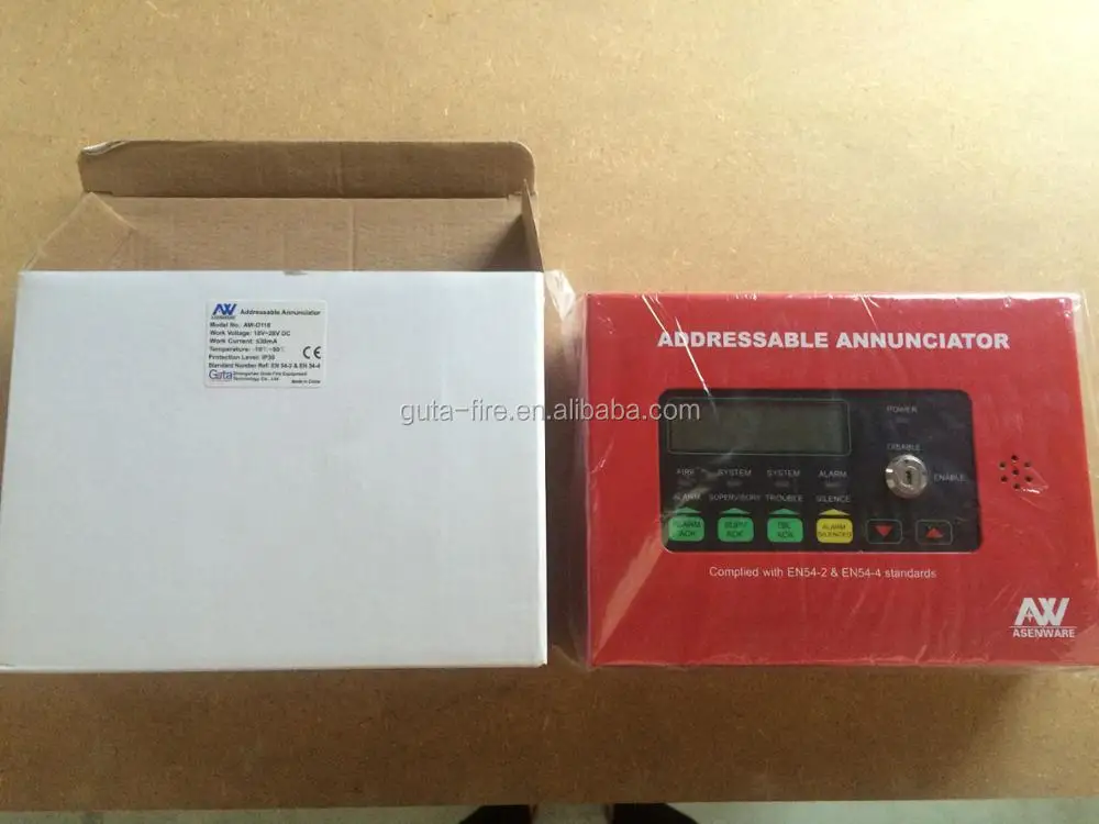 Addressable annunciator Panel Asenware Addressable Fire  System Repeater