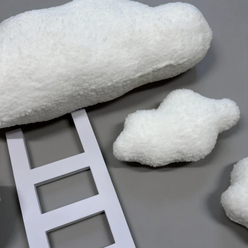5Pcs Newborn Photography Props Set White Cloud Mini Ladder Baby Posing Furniture Studio Photo Shoot Background Props view 4