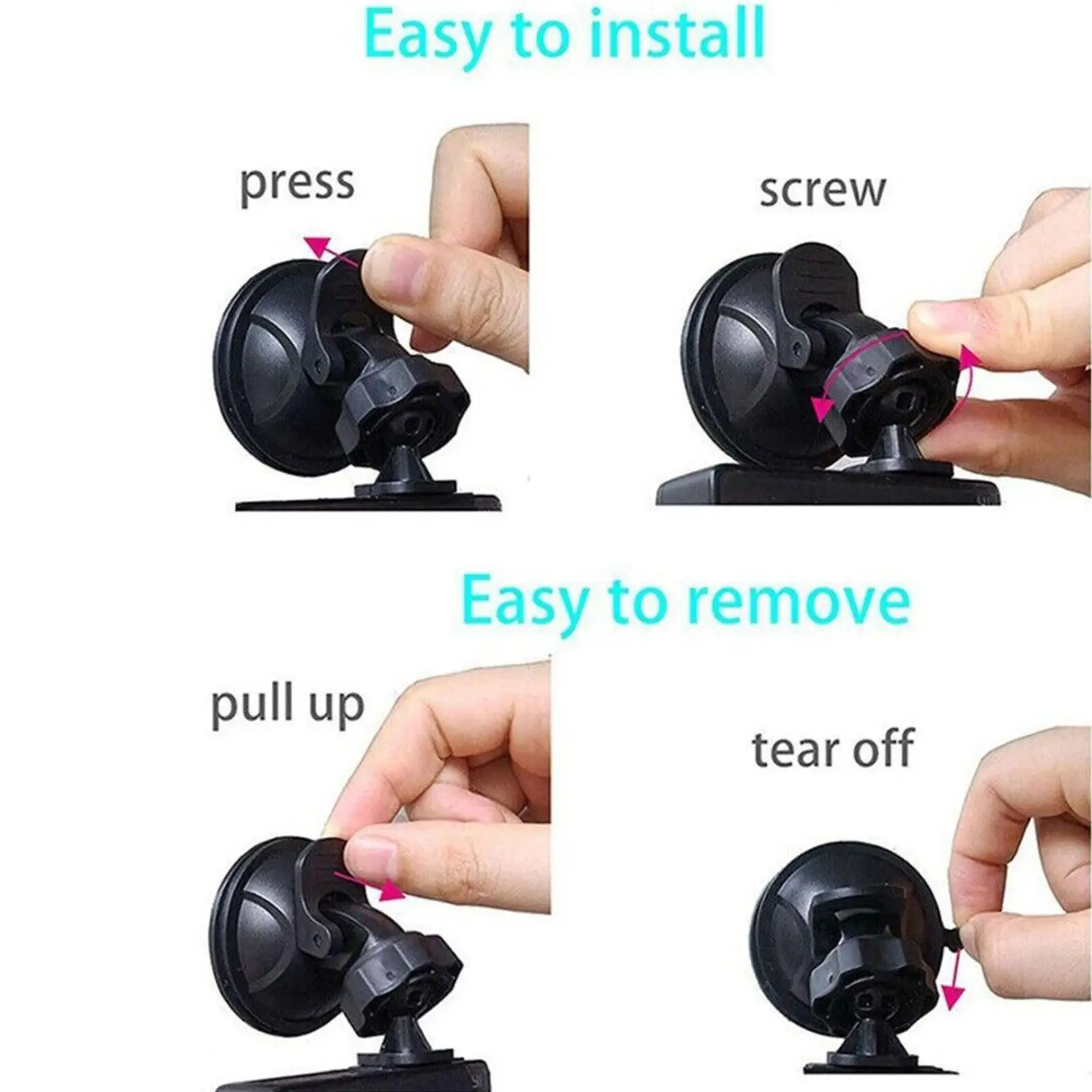 Immagine 7: Supporto per supporto DVR per auto Testa a vite da 4 mm Registratore per veicoli Supporto a ventosa Ventosa DV DVR Staffa GPS Staffa per telecamera F0M5