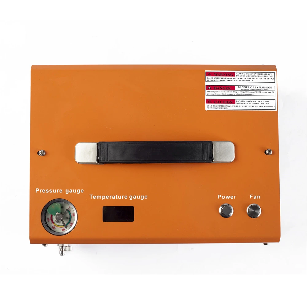 12v Portable 300bar Pcp air Compressor Auto Stop Pcp Pump Electric with Built-in 110V 220V Transformer