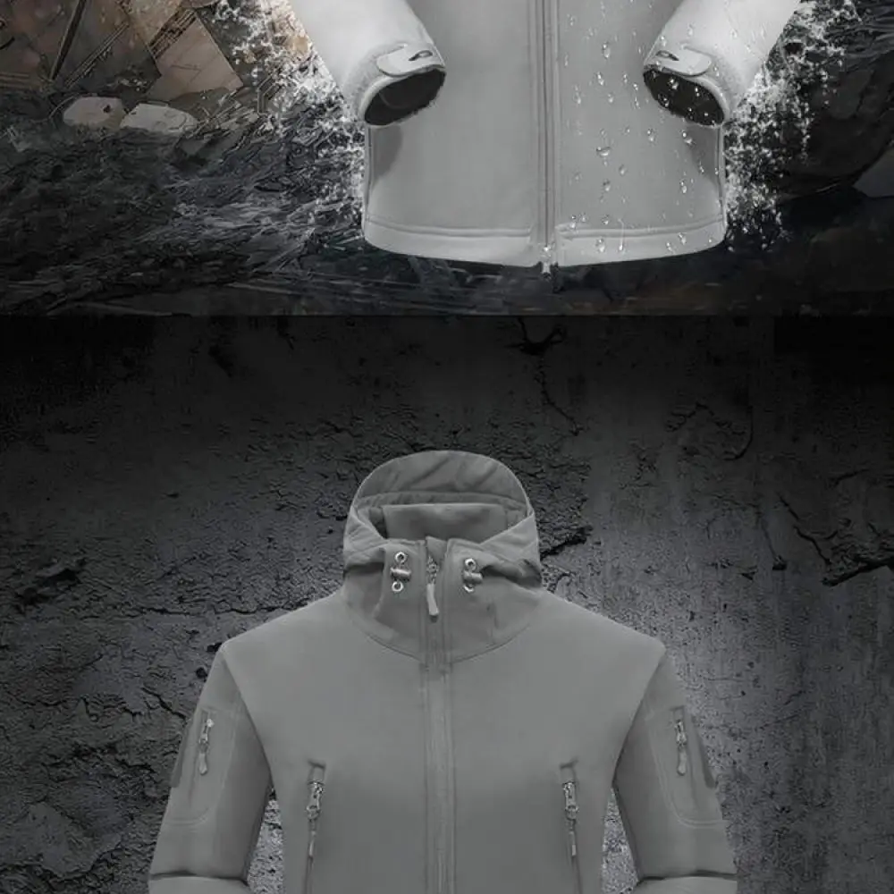 Waterproof Softshell Jacket And Pants Set Winter Thermal Tactical Camo Outdoor Hiking Camping Sport Clothing