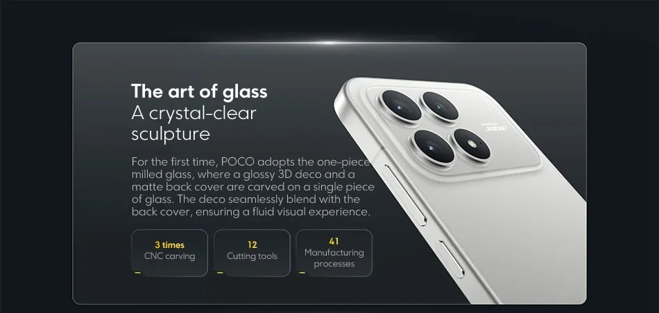 Original Smartphone POCO F8 Pro 5G Global Version Snapdragon® 8 Elite 6.59" 120Hz HyperRGB AMOLED Display 6210mAh NFC