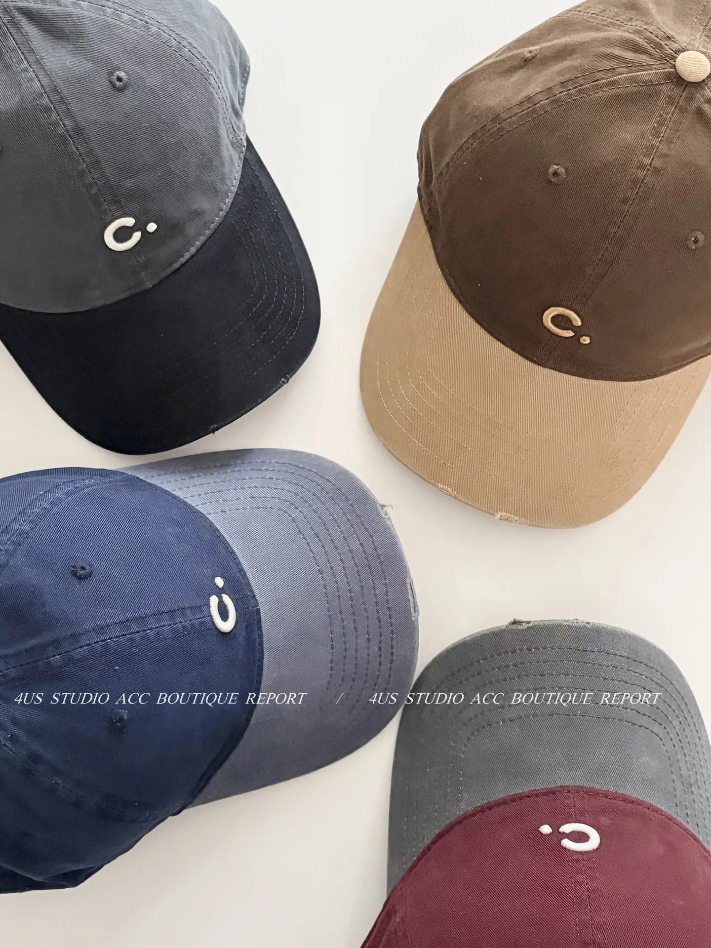 Letter color block baseball cap - women's spring new arrival, soft top sun hat with duckbill visor, face-slimming design