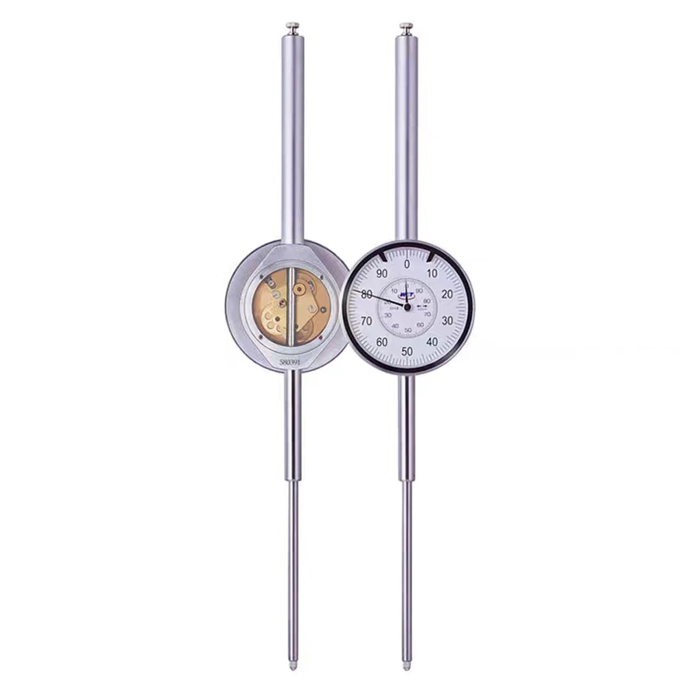 Dial Indicator White Dial 0-50mm 0-2 INCH Travel DIAL Indicator large indicator gauge Measuring Tool