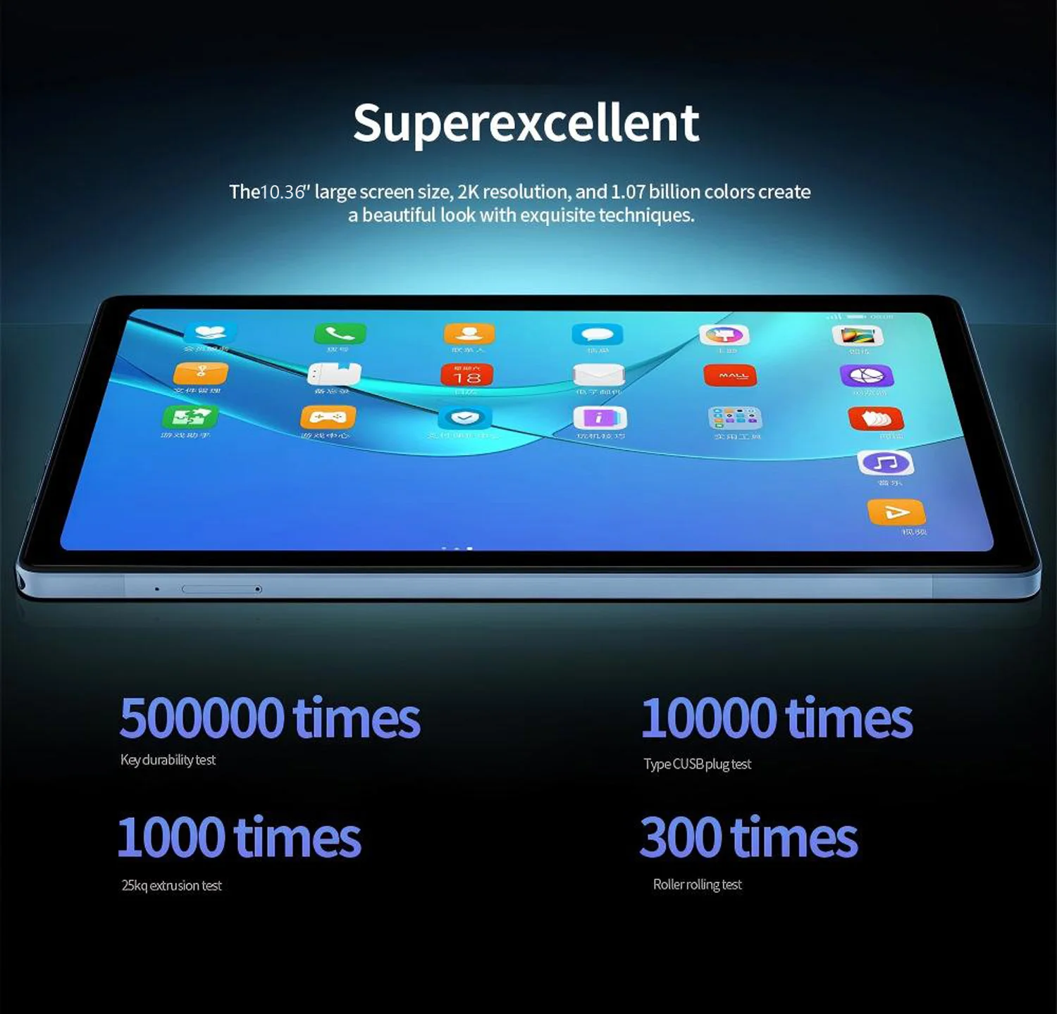 New 10.1 Inch 5G Tablet Pc 8GB RAM 256GB ROM 2000x1200 Tablets 10 Core Google Play 4G LTE Phone Call Android 13 WiFi 8000mAh