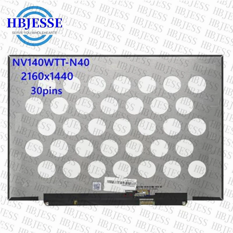 14.0'' Laptop LCD Screen NV140WTT-N40 TV140WTM-NH0 P140ZKB-BZ1 for Realme Book RMNB1001 IPS Panel matrix 2160x1440 30pins