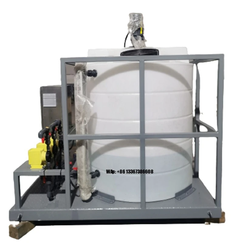

Water Treatment System Automatic Dosing Tank With Mixing Agitator Chemical Dosing System