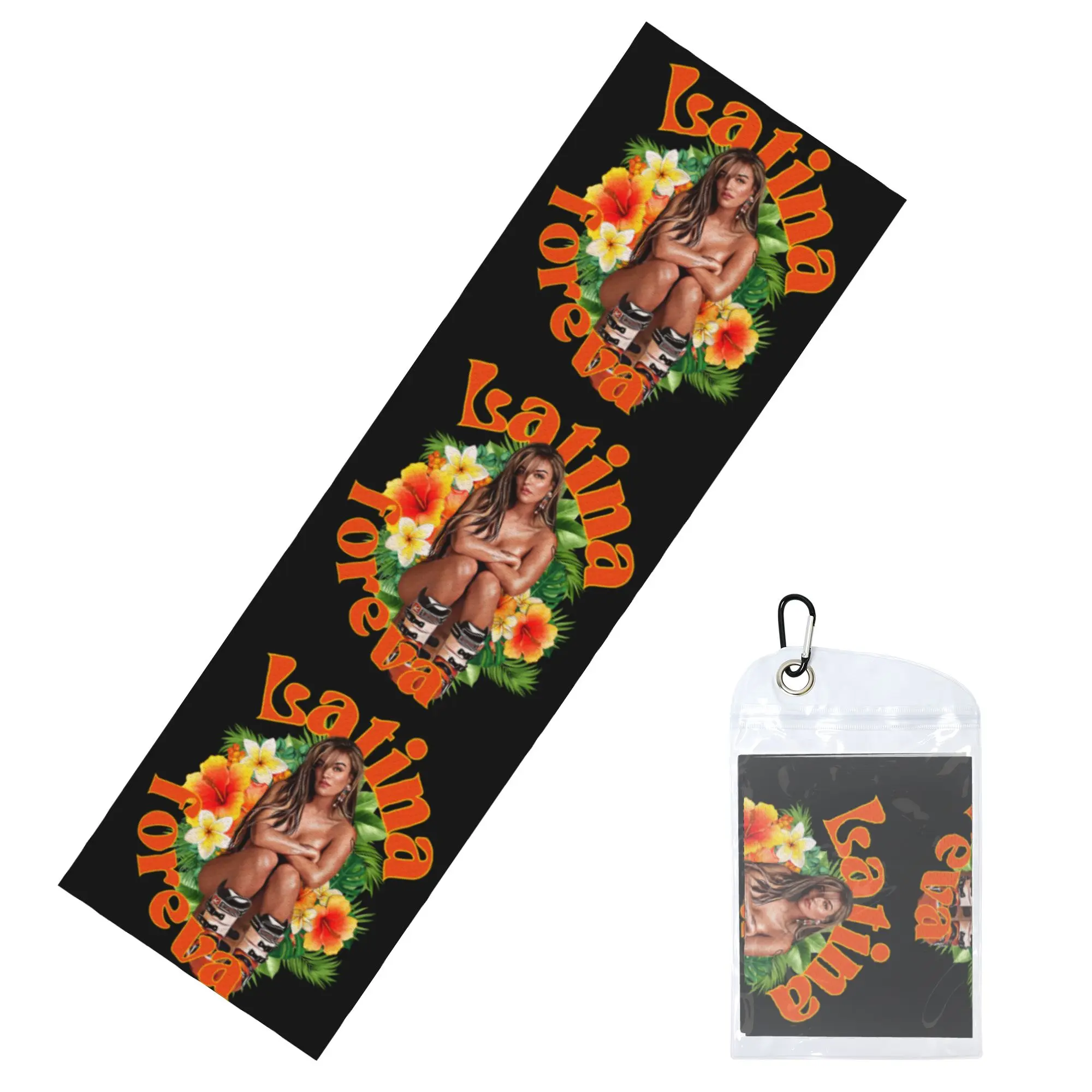 Colombian Music Singer Karol G Tropicoqueta Cold Exercise Towel Quick Drying Face Towel  Sports Towels