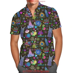 Main Street Electrical Parade Hawaiian shirt Disney Fashion Vintage Button Down Short Sleeve Shirt Men Women Hawaiian Shirts