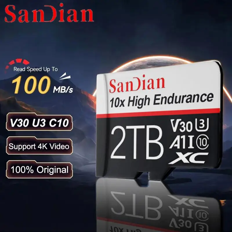 Original 2TB Micro TF SD Card Flash Class 10 SD Card 1TB Memory Card micro Card For Phone/Cameras /MP3/MP4 High Speed