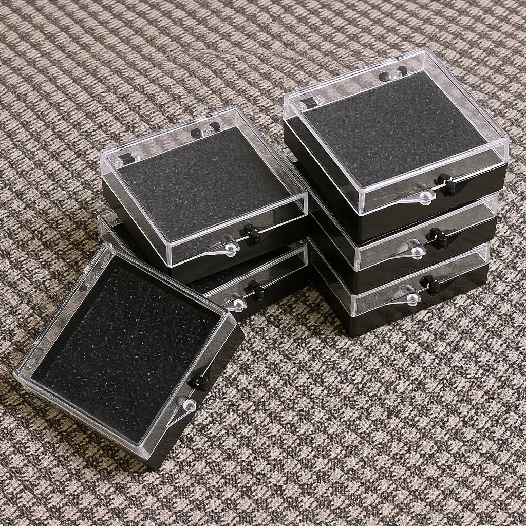 

6Pcs Badge Storage Box Lightweight Brooch Display Case Protective Jewelry Organizer Pin Holder Badge Display Box