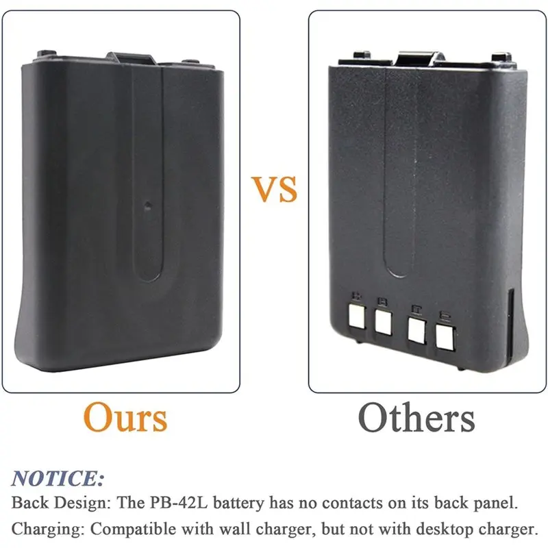 N96R PB-42L 7.4V 2000Mah Li- Battery Compatible For TH-F6 TH-F6A THF6 THF6A TH-F7 TH-F7E Two Way Radio