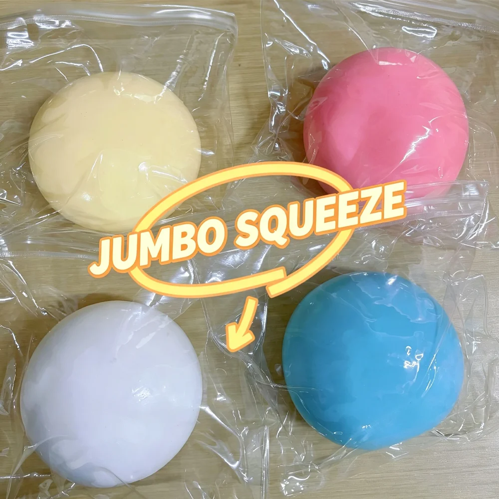 

Stress Relief Squishy Ball, Extra Large Fluid Ball, Slow Rebound Moldable Giant Cheese Ball Sensory Venting & Stress Relief Toys