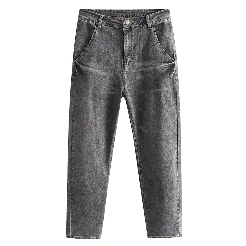 High Waist plus Size Denim Jeans Women's Harem Pants Slimming Vintage Cross-Border Women's Jeans High Waist Slimming